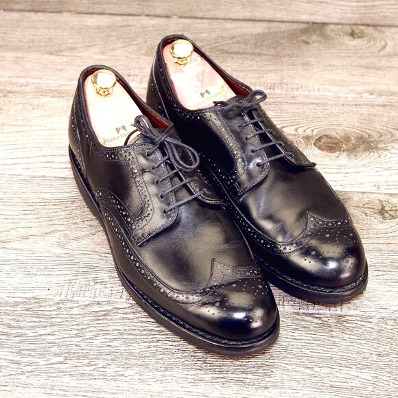 Allen Edmonds LGA Wingtip 11 B Narrow Black * add $15 new Cedar Trees main image 7